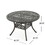 Outdoor Expandable Aluminum Dining Table, Hammered Bronze Finish 61394-00BRZ