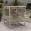 Daybed with a canopy, khaki 61409-00A-61409-00B