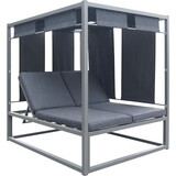 Daybed with a canopy, Dark Gray 61409-00AGRY-61409-00BGRY