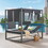 Daybed with a canopy, Dark Gray 61409-00AGRY-61409-00BGRY