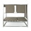 HEMINGER DAYBED-A CARTON(Seat pannel+Feet at the bottom of the tube+Vertical connecting tube) 61409-00A