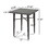 32" Square Wicker Bar Table 61429-00MBRN