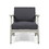 Perla Club Chairs Set Of 2, Light Grey