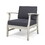 Perla Club Chairs Set Of 2, Light Grey