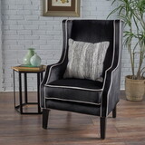 Club Chair, Black P-61443-00BPRL