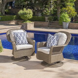 LIAM SWIVEL CLUB CHAIR (Set of 2) 61516.00BRN