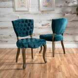 Kd Tufted Chair (Wthr) (Set of 2) 61624-00DT