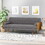 Aidan Mid Century Modern Tufted Fabric Sofa 61688-00GRY