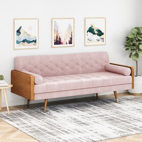 Aidan Mid-Century Modern Tufted Fabric Sofa 61688-00LBLSH