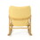 Elegant Solid Wood Rocking Chair with Yellow Linen Cushion 61690-00MYLW