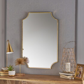 Mirror, Gold, Stainless Steel