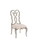 ACME Esteban Side Chair (Set-2) in Ivory Velvet & Antique Champagne Finish 62202
