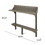 Outdoor Acacia Wood Balcony Bar Table, Gray Finish 62603-00GRY