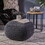 Hollis Knitted Cotton Pouf Cube 20 x 20 x 16 Pouf 62659-00DGRY