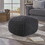 Hollis Knitted Cotton Pouf Cube 20 x 20 x 16 Pouf 62659-00DGRY