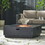 40" Square Iron Fire Pit - 50 000 Btu 62838.00DGRY- 50K