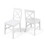 Acacia Wood Dining Chairs, White 62888-00WHI