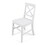 Acacia Wood Dining Chairs, White 62888-00WHI