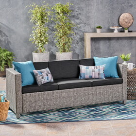 Puerta 3Seater, Black+Grey 62979-00BLK