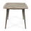 Outdoor Square Acacia Wood Dining Table with Straight Legs, Gray 63258-00GRY