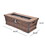 Outdoor Patio Concrete Fire table, Rectangle Gas Burning 56-inch Fire Pit - 50, 000 BTU, Wood Pattern Fire Table, Brown 63263.00-50K