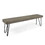 Jane Industrial Wood And Metal Bench 63305-00GRY