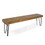 Jane Industrial Wood And Metal Bench