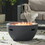 Marcel 27" Mgo Fire Pit - 40,000 Btu 63320-00DGRY-40K