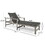 Hampton Wood + Wicker Chaise Lounge 63763.00LMBLK