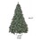 7' Faux Cashmere and Snow Bristle Mixed Tree with 75 Pine Cones and 1233 tips,Dia.:59