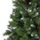 7' Mixed Frosted Hinged Tree with 52 Frosted Pine Cones and 26 Red Berry and Dia:53",1219 Tips