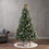 7' Brilste Mixed Hinged Tree with Snow and Glitter and 78 Frosted Pine Cones and Dia:49