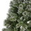 7' Brilste Mixed Hinged Tree with Snow and Glitter and 78 Frosted Pine Cones and Dia:49