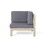Brava X-Back Corner Chair, Light Grey