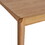 Dining Table, 6-Seater, Rubberwood with Walnut Veneer, Mid-Century, Natural Oak Finish 64676-00NOAK