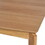 Dining Table, 6-Seater, Rubberwood with Walnut Veneer, Mid-Century, Natural Oak Finish 64676-00NOAK