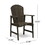 Acacia Wood Adirondack Dining Chairs (Set of 2), Gray Finish