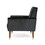 Mirod Comfy Arm Chair with Tufted Back, Modern for Living Room, Bedroom and Study 64937-00BLK