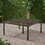 Outdoor Modern Aluminum Dining Table with Woven Accents, Gloss Black 65144-00BZE