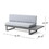 Mirabelle 2 Seater Sofa - Right, Grey