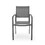 Outdoor Modern Aluminum Dining Chair with Mesh Seat (Set of 2), Gun Metal Gray and Dark Gray 66800-00GRY