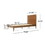 Twin Bed, Brown 67062-00MEDBRN-T-FULL-BED