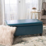 Storage Ottoman, Teal 67218-00PUTEL