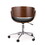Office Chair, Black + Dark Walnut 67490-00PUMDNT