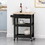 Kitchen Cart, Black 67753-00NATBLK