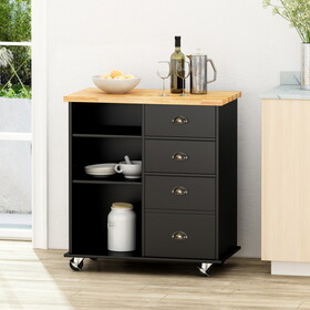 Provence Kitchen Cart With 2 Drawers+1 Door