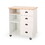 Provence Kitchen Cart With 2 Drawers+1 Door 67757-00NATWHT