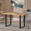 Dining Table, Black + Natural, 31D x 55W x 30H in 68163-00