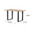 Dining Table, Black + Natural, 31D x 55W x 30H in 68163-00