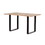 Dining Table, Black + Natural, 31D x 55W x 30H in 68163-00